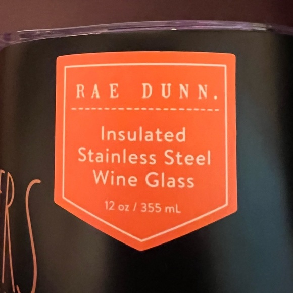 Rae Dunn Halloween “CHEERS WITCHES” Wine tumbler Stainless Insulated 12oz - Picture 3 of 4